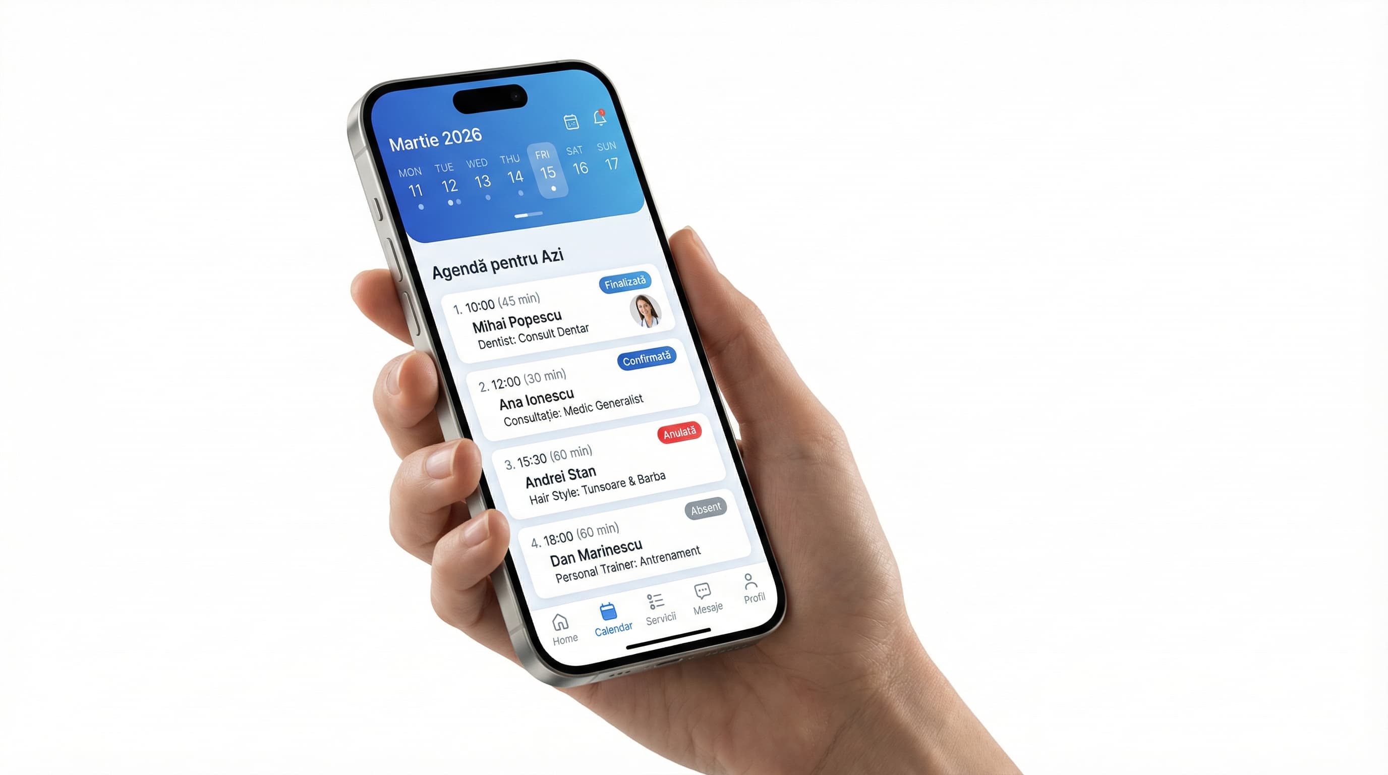 Aplicație mobilă Bluviv CRM pentru gestionarea afacerilor